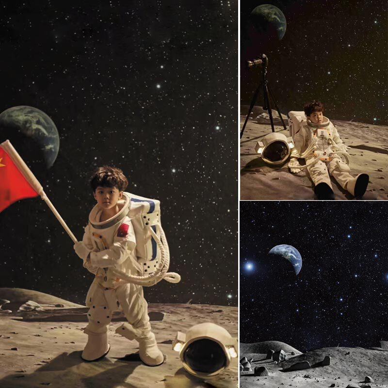 Chuangmei New Children's Planet Photography Background Space Earth Photo Background Cloth Starry Sky Astronaut Photography Background Chuangmei New Children's Planet Photography Background Space Earth Photo Background Cloth Starry Sky Astronaut Photography Background