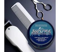 Curly hair styling LustersCurl 360 Wave Pomade Waxed Black Textured Hair Styling