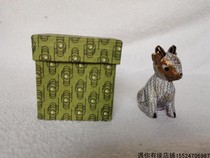 80s bronze cloisonné puppy shape crafts filigree enamel ornaments collection of nostalgic vintage items