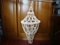 Weight 2kg height 80cm diameter 36cm chandelier shell carving crafts nostalgic old objects