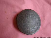 Early foreign-made pure copper incense powder box cosmetic box ink box Western items collection nostalgic second-hand old-fashioned objects