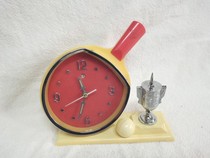 Collect the Cultural Revolution Items Shanghai Diamond Brand Table Tennis Alarm Clock Nostalgia used mechanical seat wall watch