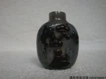 Antique antique hand-carved agate snuff bottle jade crafts ornaments old jade items nostalgic objects