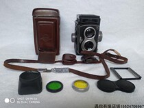 New and easy to use Shanghai brand double-reverse camera seagull peony 120 film film mechanical camera old-fashioned items