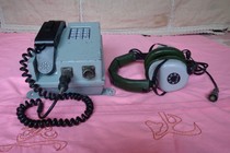 Antique Collector Marine Phone Aluminum Wall Hanging Old Phone with Headphones Newspaper Nostalgia used old goods