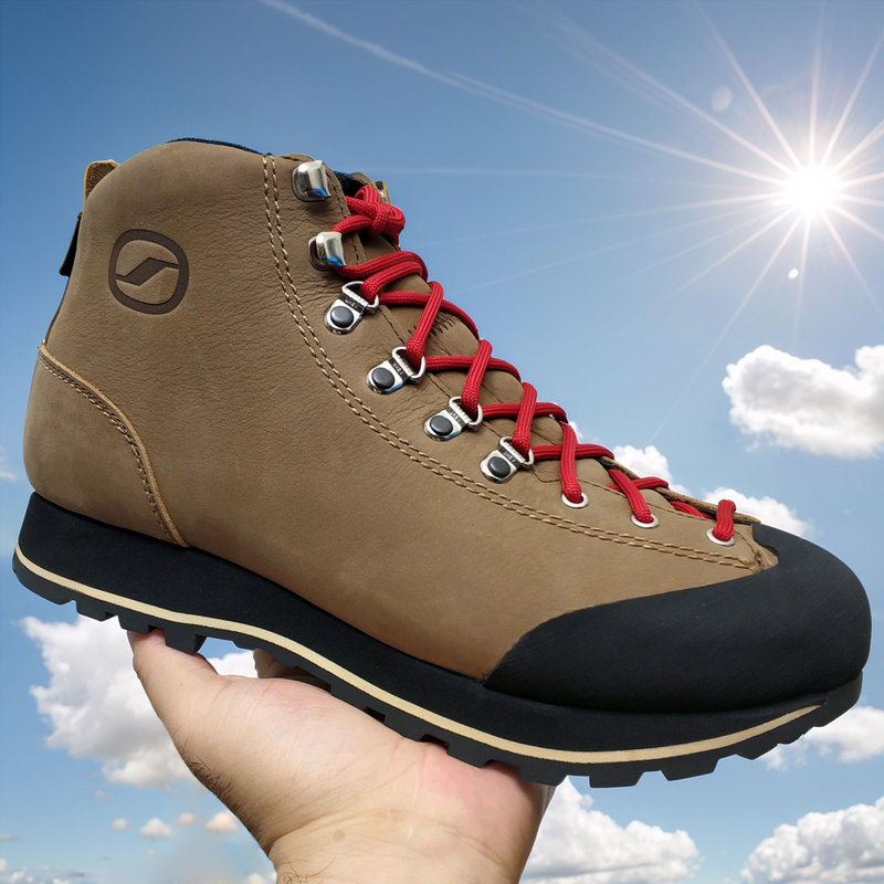 Foreign Trade High-Top Outdoor Hiking Shoes, First-Layer Cowhide, Waterproof, Non-Slip, Short-Face Casual Hiking Shoes, Travel Climbing Shoes for Men