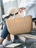 Корзина для пикника для овощей INS Plastic Woven Picnic Поставляется полный комплект сетевого красного реквизита ручной энтузиалы