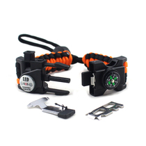 Adjustable outdoor umbrella rope bracelet multifunctional survival life-saving bracelet mountaineering safety rope field survival equipment