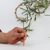 Thrush bamboo bird cage bailing grosbeak Starling copper bamboo adhesive hook hook bamboo bird cage accessories adhesive hook hook handle