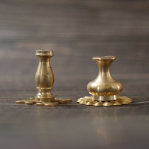 Pure copper embroidered eye jade bird thrush starling wren Bamboo bird cage utensils gourd Bamboo accessories Decorative hook hook