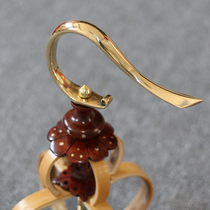 Thrush starling wax mouth bird cage hook Bamboo bird cage pure copper duck tongue Sichuan cage hook hook bird cage accessories bird utensils