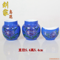 Thrush hand-painted Jingdezhen bird food pot Bird Bowl Cup porcelain cup Maine brother Starling wax mouth hand-painted porcelain bowl Liujia bird cage