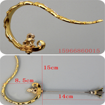 Stainless steel boutique thrush stainless steel bird cage accessories Bamboo Bamboo old bamboo bird cage hook adhesive hook electroplating accessories