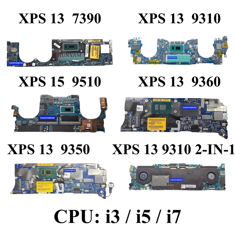 Dell/Dell Xps 9350 9365 9370 7390 7390 9300 9310 9570 Motherboard