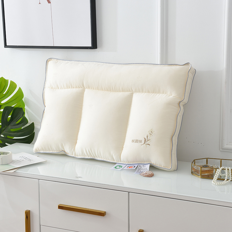 2020 new INDIA ROOT FOUR PARTITION MAGIC SQUARE PILLOW CORE PROTECTION NECK PILLOW ANTI-MITE ANTIBACTERIAL SINGLE SOFT AND LOW PILLOW