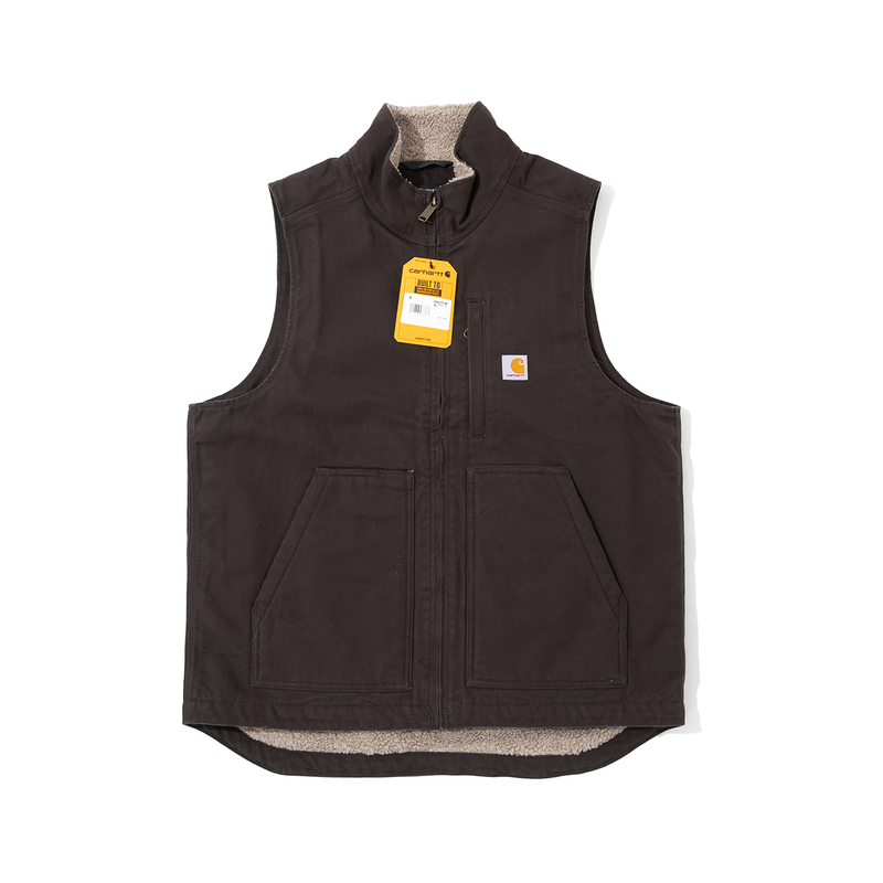 Carhartt 104277 Carhartt Mainline Canvas Workwear Fleece-Lined Warm Vest