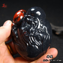 Guilin chicken blood jade and white carving hand piece of gold sand red plate stone dry - kun material of life - star collection