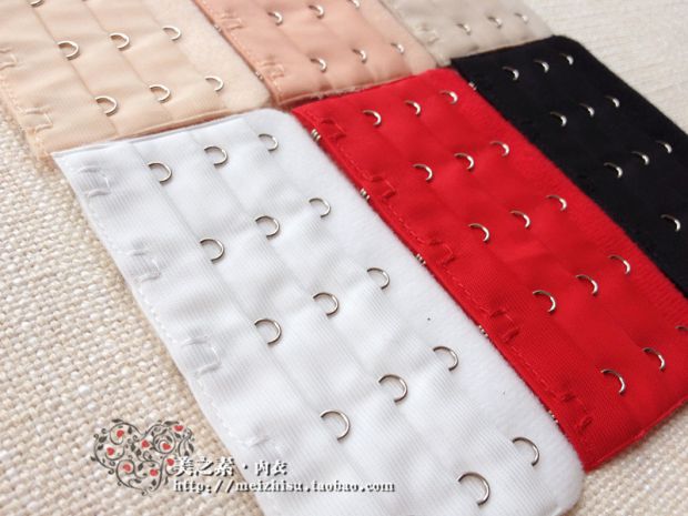 4 miếng Áo ngực bằng thép không gỉ khóa mở rộng khóa dài khóa đồ lót bán thân năm ngực 5 hàng khóa rộng 9,5 khóa nối mở rộng bra