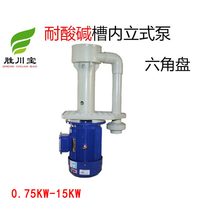 Plastic chemical pump hexagonal tank pump 750W - 15KW plating anti - corrosion pump anti - acid - resistant vertical tank pump