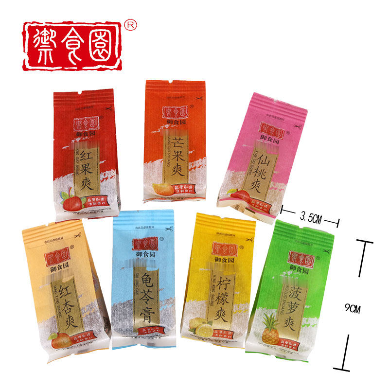 Beijing's Edible Garden Fresh Fruit 500 gr Fruit jelly Boudin Multi-taste Composition Turtle paste Children snacks