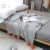 xu hướng ins Bắc Âu Sphere đan chăn mền chăn mùa hè bông sofa văn phòng giản dị chăn ngủ trưa chăn - Ném / Chăn