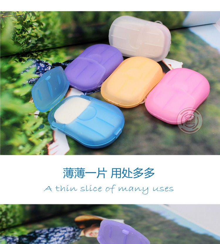 Đồ dùng du lịch xà phòng viên xà phòng giấy rửa tay - Rửa sạch / Chăm sóc vật tư túi đựng makeup