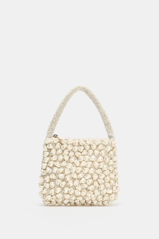 July Zara Genuine Domestic Purchasing Agent 6170/710 Women's Bag Beaded Handbag Zipper Envelope Bag 6170710