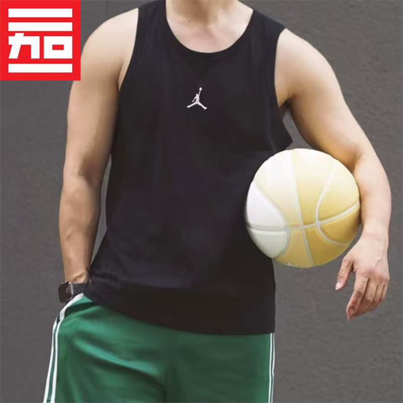 Jordan Men's and Women's Aj Breathable Sports Casual Quick-Drying Basketball Sleeveless T-Shirt Fitness Vest Fq6990-010