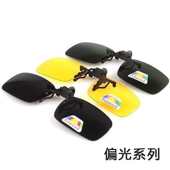Night vision sunglasses that can be turned up myopia clip-on-type driving
