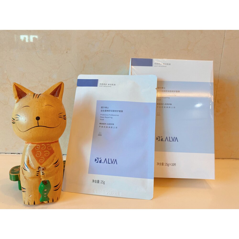 Dr. Alva Dr. Hyaluronic Acid Moisturizing Centella Asiatica Staying Up Night Mask A Box of 10 Pieces Soothing Repair