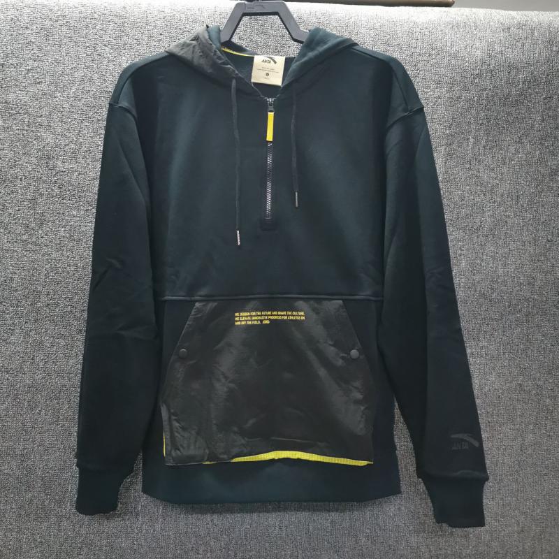 Ann Stepping Men's Clothing 2022 Spring New Knit Tide Sports Loose Sleeve Hooded Sweatshirt 152218725