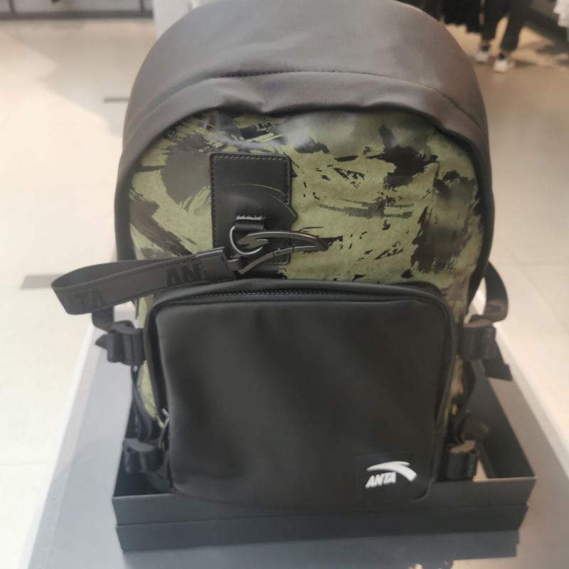 Ahn stepped men's double shoulder bag 2021 Winter new king Wang Yibo Casual Sports Computer SHOULDER bag 192148154