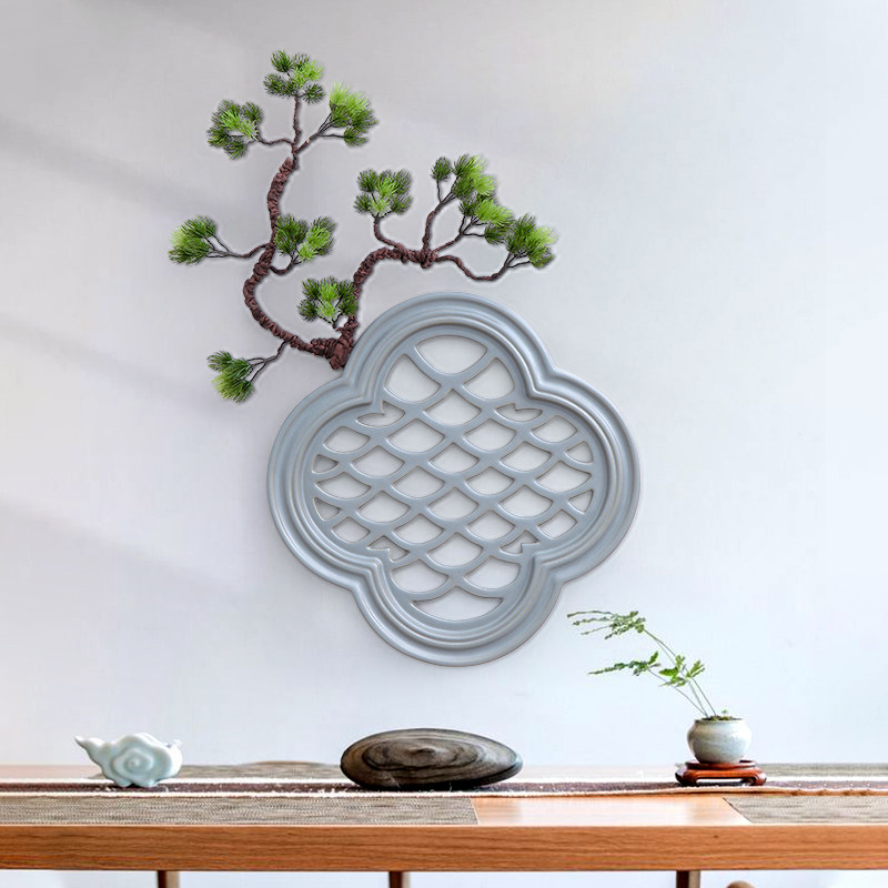 Window wall decoration living room sofa background wall decoration aisle porch welcome pine wall decoration tea room Zen pendant