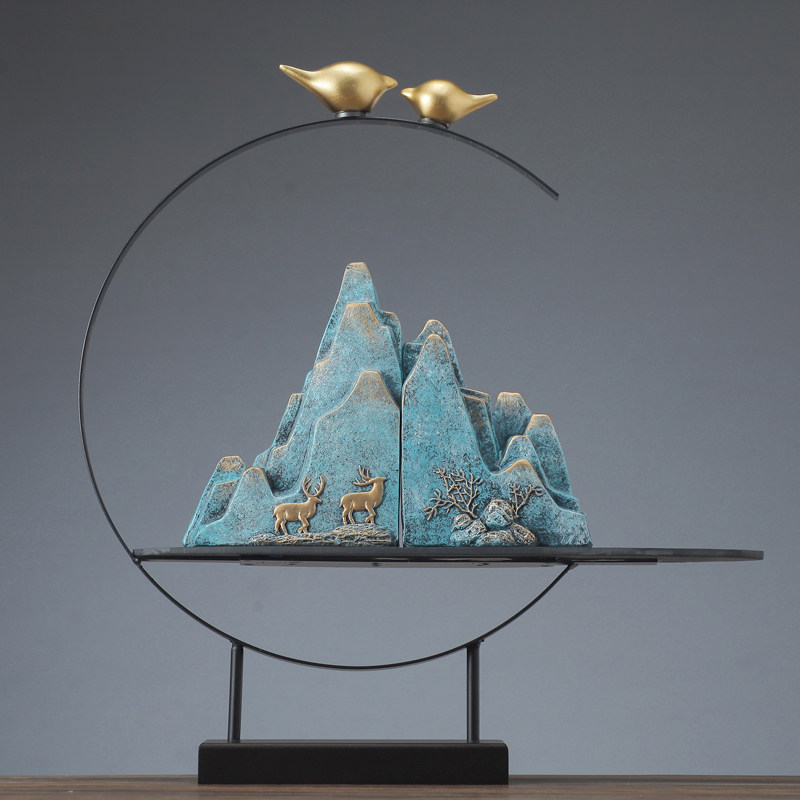 New Chinese Zen Creative Home Living Room Joe Moving Process Gifts Bogu Wine Cabinet Decoration