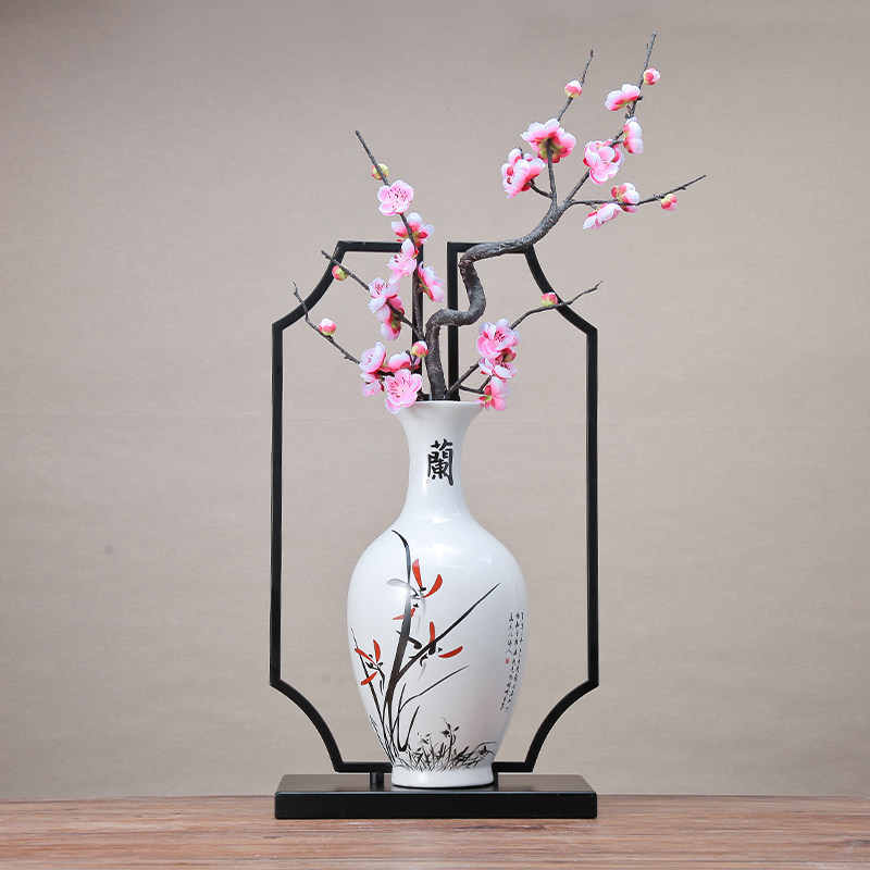 Modern New Chinese Furnishing Room Adornment Ceramic Artwork Living Room Creative Home Xuanguan TV Cabinet Hem