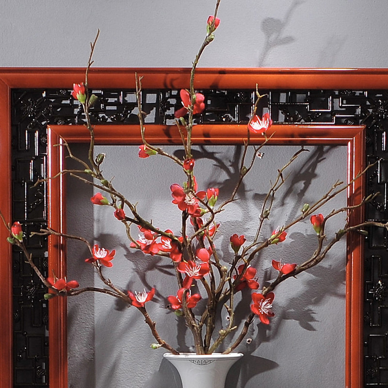 Wintersweet Magnolia Phalaenopsis Red Plum Fake Flower Simulation Flower Single Shot Not Shipped