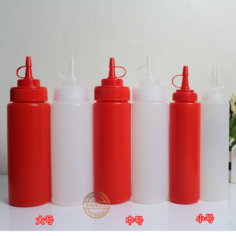 Plastic squeeze bottle squeeze jam bottle salad bottle seasoning bottle jam bottle sauce vinegar bottle squeeze bottle squeeze bottle multiple specifications