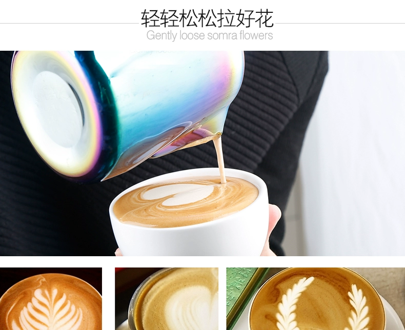 L-BEANS kéo cup thép không gỉ kéo chậu hoa kéo hoa xi lanh fancy cà phê đồ dùng vòng miệng kéo cup