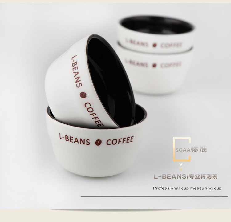 L-BEans cupping cup tách cà phê chuyên nghiệp bát đo SCAA cạnh tranh cốc đánh giá cốc đánh giá - Cà phê dụng cụ cà phê
