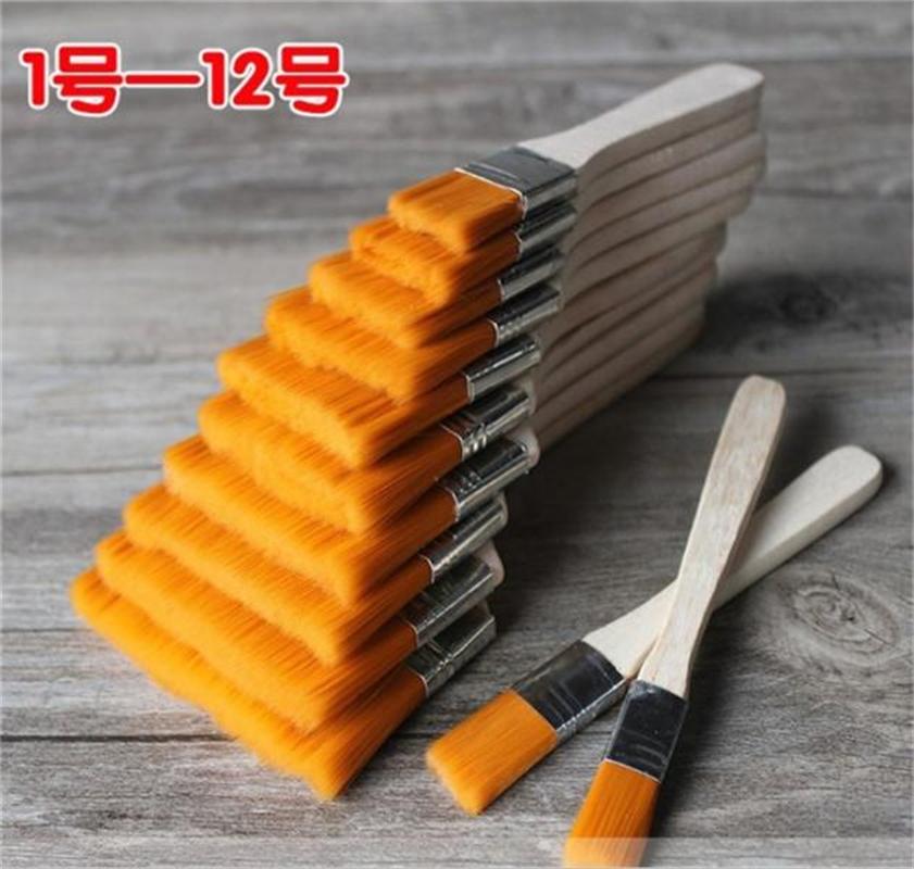 Brush nylon wool board brush single small row brush paint oil brush shading brush cleaning brush brush tool glue hair sweep
