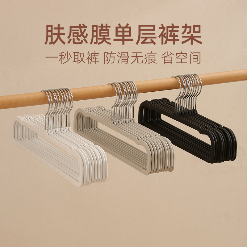 New Ultra-Thin Skin-Friendly Pants Hanger for Home Use, Non-Slip Pants Clips, Hanger for Pants and Clothes, Wardrobe Storage Solution