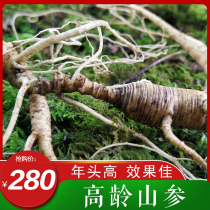  Changbai Mountain forest ginseng Old wild mountain ginseng Fresh ginseng with soil wild 15 years First-class product soaked wine seed goods 20 years