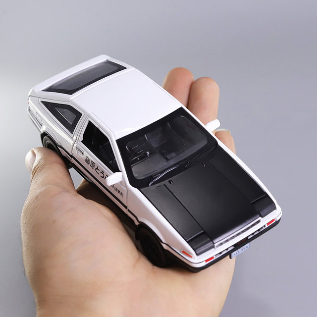 AE86车模型玩具车儿童仿真头文字秋名山车神D藤原拓海同款合金车