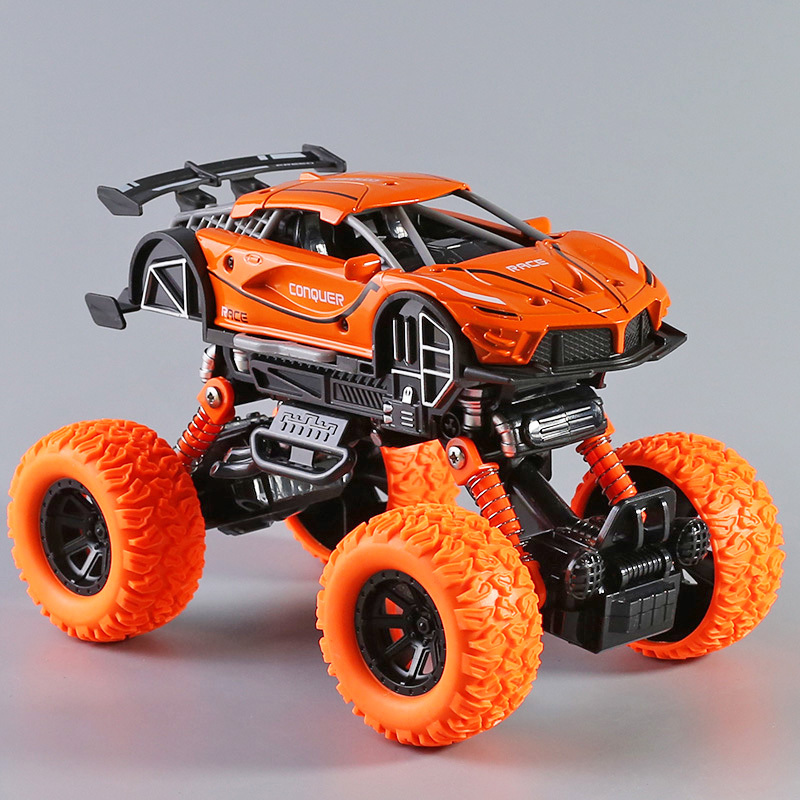 Alloy Big-Wheel Shock-Absorbing Off-Road Vehicle Children's Four-Wheel Drive Pull-Back Climbing Car 1-3 Year Old Boy Baby Toy Car