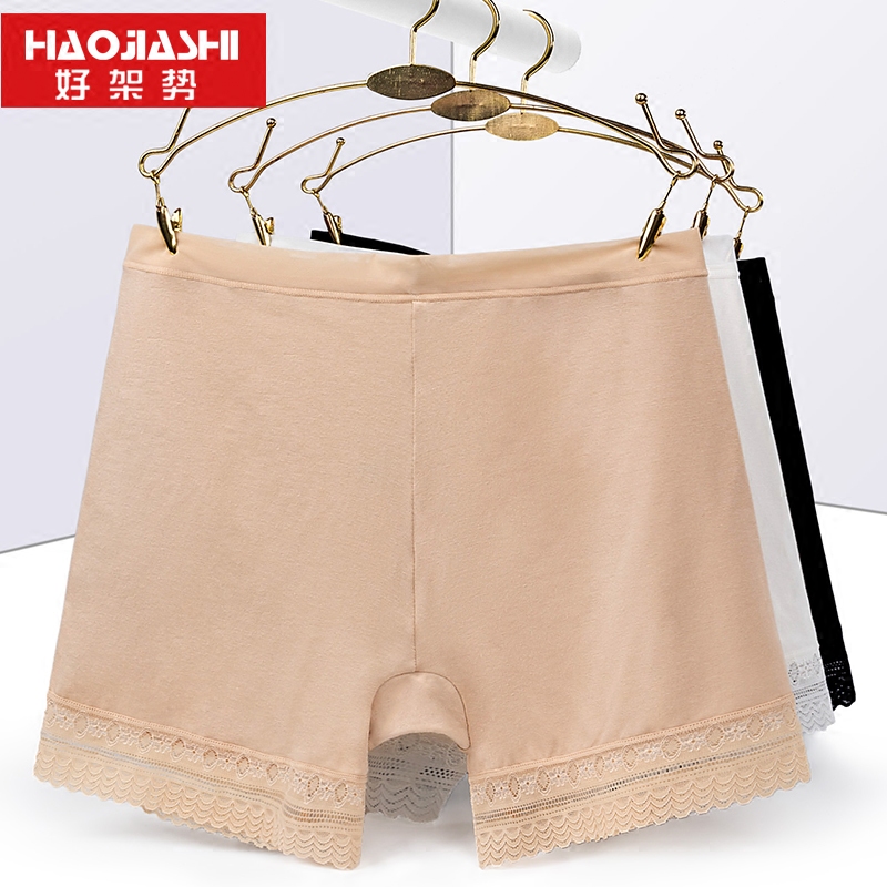 Women's safety pants summer three-point underwear cotton modal anti-glare lace thin breathable women's boxers