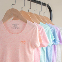 Childrens non-trace short-sleeved T-shirt summer ultra-thin casual cut for boys and girls baby Modal underwear baby Summer clothes