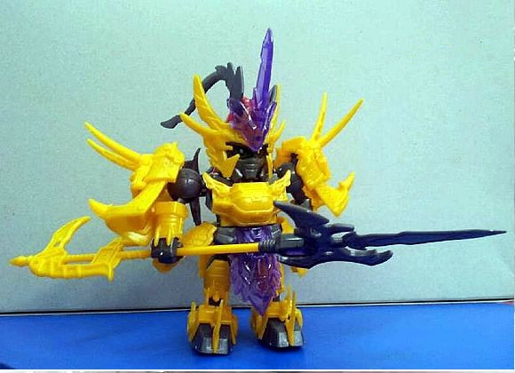 Ba vương quốc mới Gao Gundam SD Xuan vũ trang Lu Bu lắp ráp mô hình ba chiều quà tặng đồ chơi giáo dục cho trẻ em - Gundam / Mech Model / Robot / Transformers mô hình robo trái cây