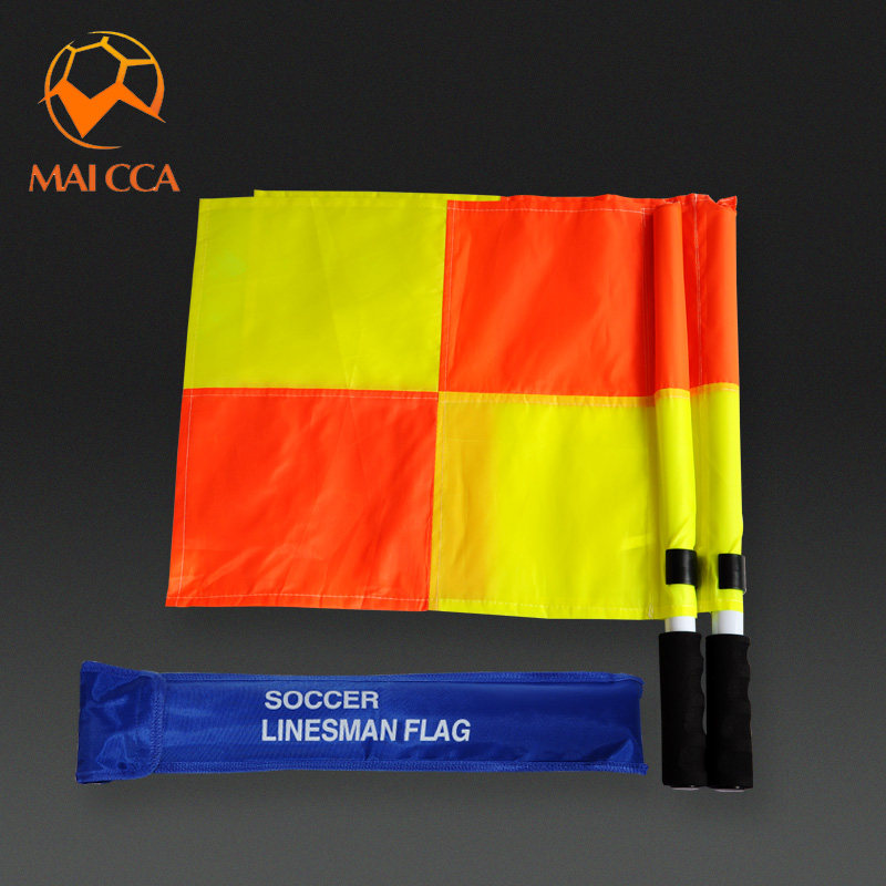 Football training equipment Football match patrol flag side flag cutting flag football referee flag signal flag bearer flag referee equipment