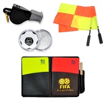 Football match Referee Tour Banner Picks Side Instrumental Red Yellow Card Referee Equipment Professional Whistleblowing Ranger Edge Cut