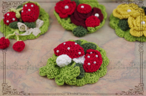 Original * Autumn Fields Flowers * Series Fields Garden Wind Sen hand hook Flowers Dual-use Brooch ~ Lolita accessories